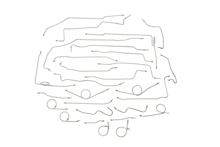 Buick All Models Convertible Top Lines and Hydraulic Power Window Lines 28 Pc. -1949
