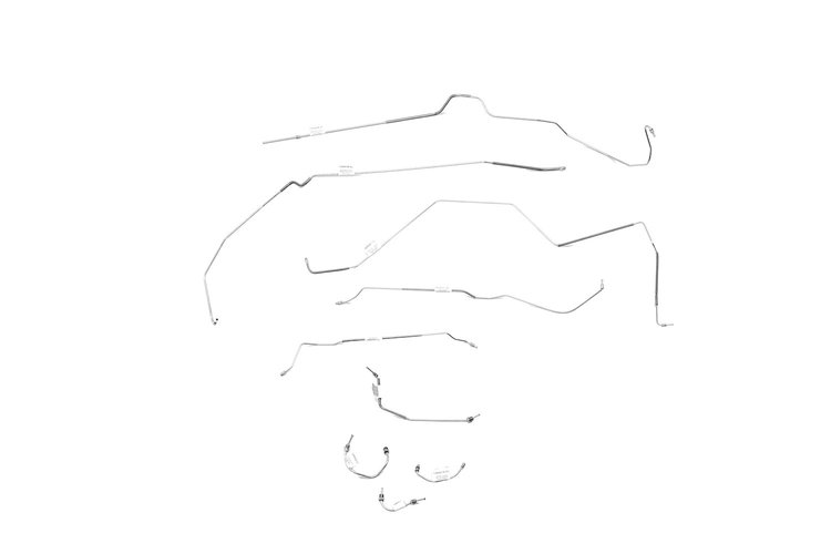 Chevrolet Camaro Brake Line Kit Standard Disc - Multi Leaf Spring 2 Pc. Front to Rear -1967