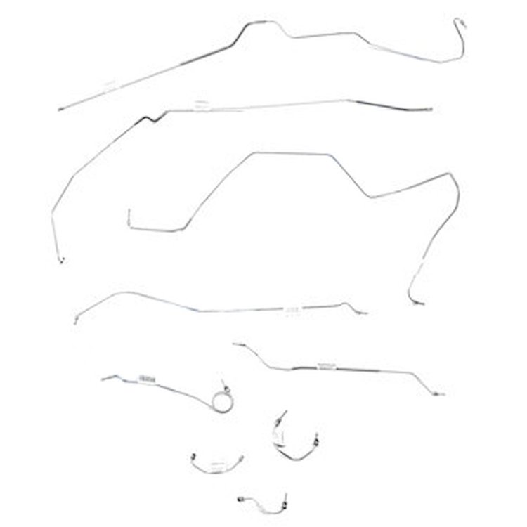 Chevrolet Camaro Brake Line Kit Power Disc Multi Leaf Spring 2 Pc. Front to Rear -1967