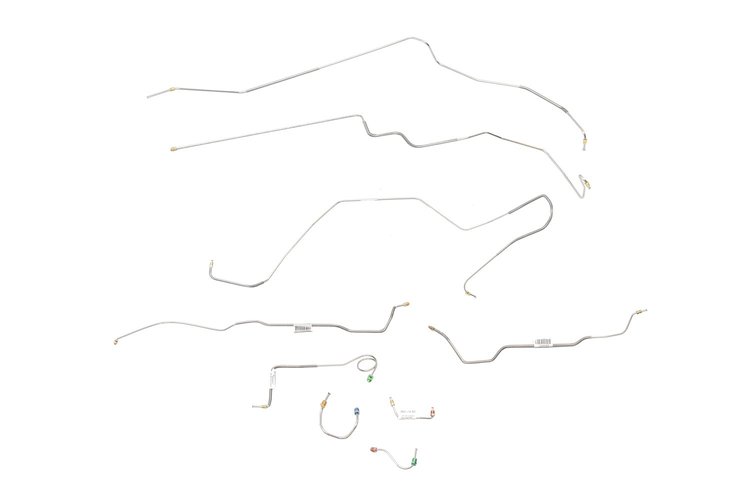 Chevrolet Camaro Brake Line Kit Power Disc - Multi-Leaf Spring 2 Pc. Front to Rear -1968