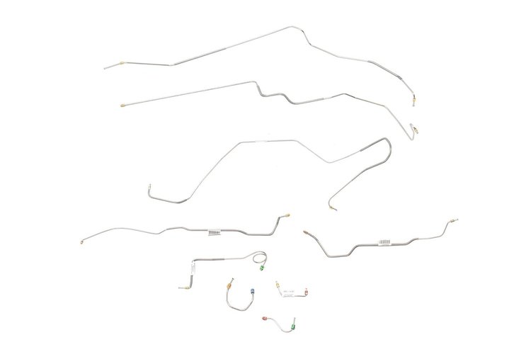 Chevrolet Camaro Brake Line Kit Power Disc - Multi-Leaf Spring 2 Pc. Front to Rear -1968