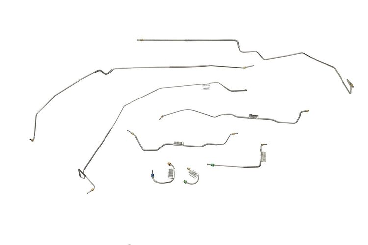 Chevrolet Camaro Brake Line Kit Standard Drum - Multi Leaf Spring 2 Pc. Front to Rear -1968