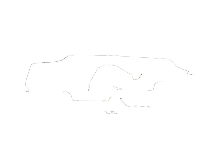Chevrolet Chevelle Brake Line Kits Power Drum 6 Pc. -1964 1965
