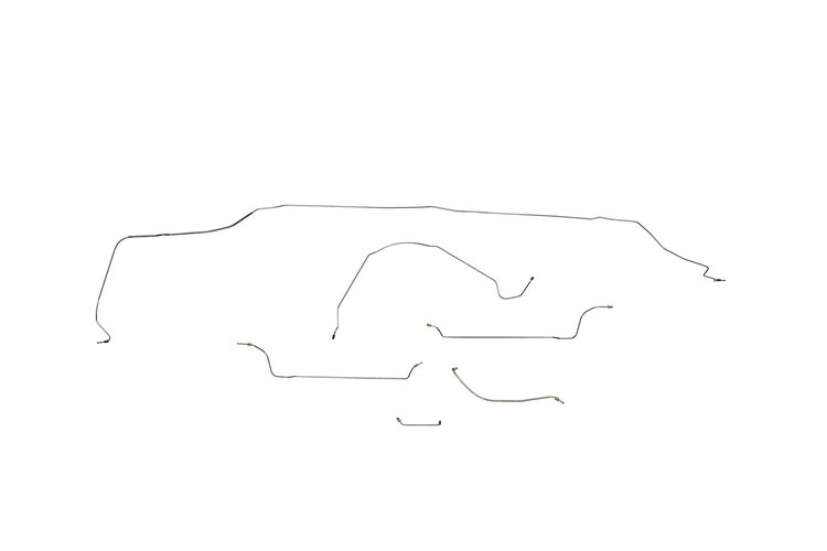 Chevrolet Malibu Brake Line Kits Power Drum 6 Pc. -1964 1965