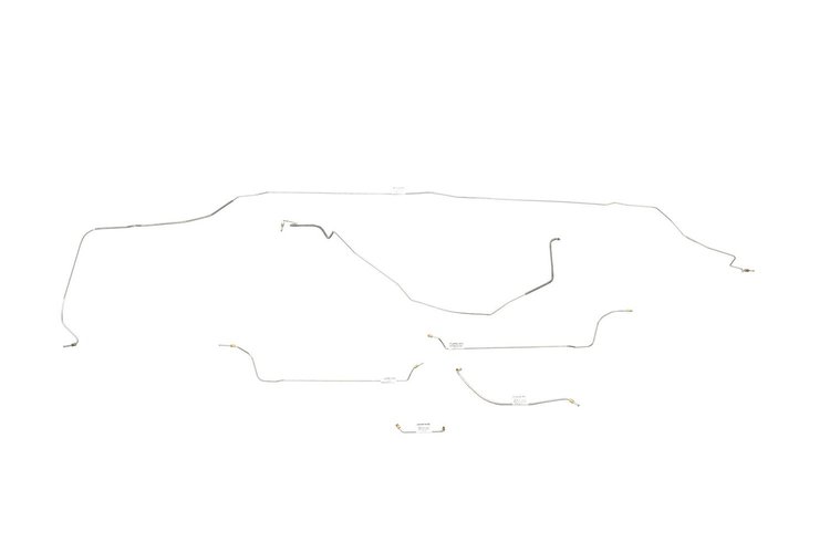 Chevrolet Chevelle Z16 Brake Line Kits Hardtop - Power Drum -1965