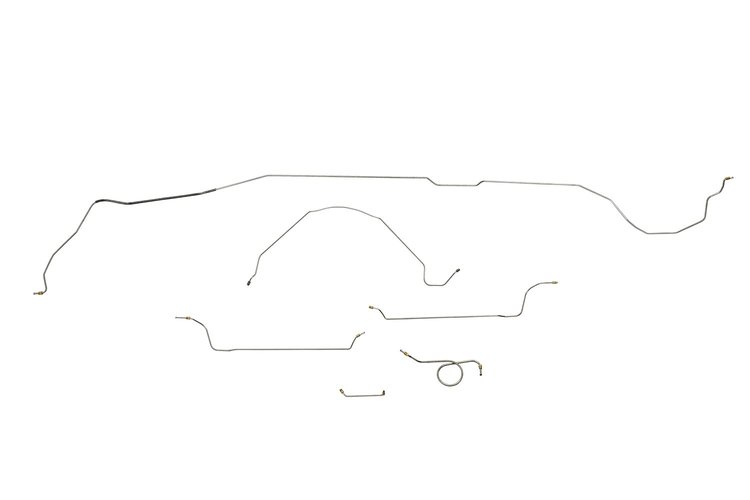 Chevrolet Malibu Brake Line Kits Hardtop - Small Block And 6 Cylinder - Standard Drum -1966