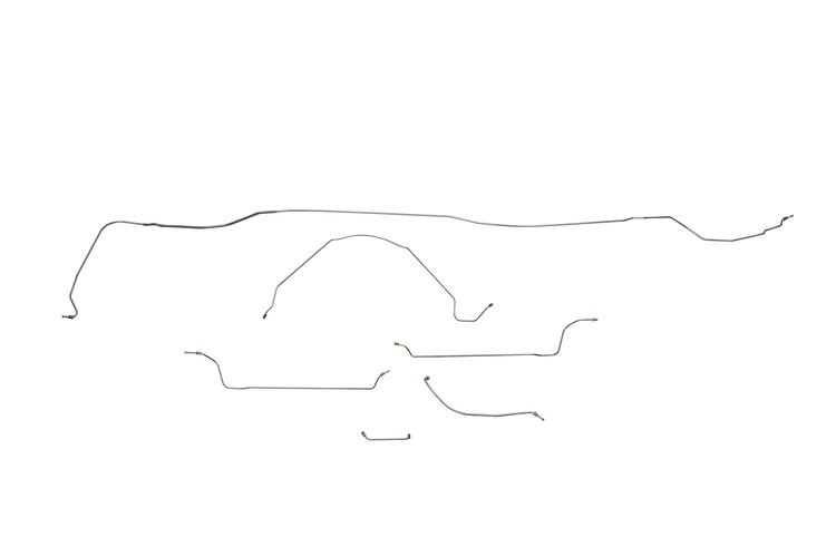 Chevrolet Malibu Brake Line Kits Small Block And 6 Cylinder - Power Drum -1966