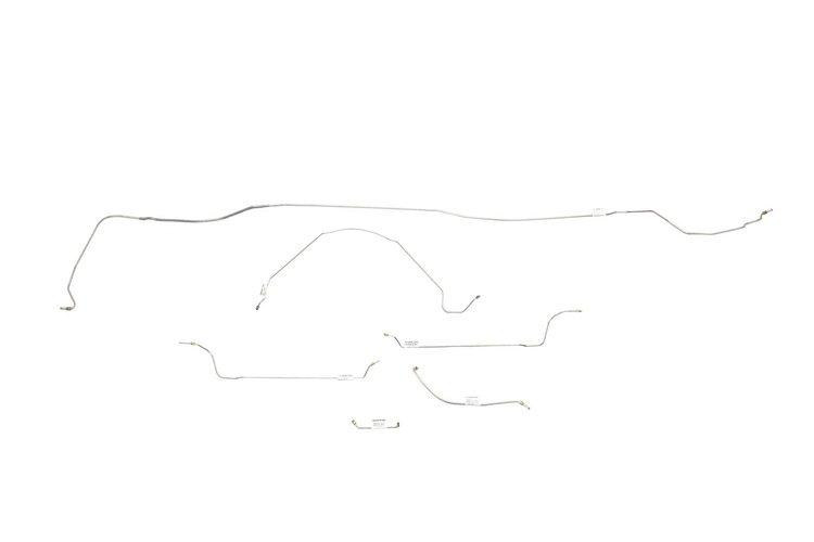 Chevrolet Malibu Brake Line Kits Small Block And 6 Cylinder - Power Drum -1966