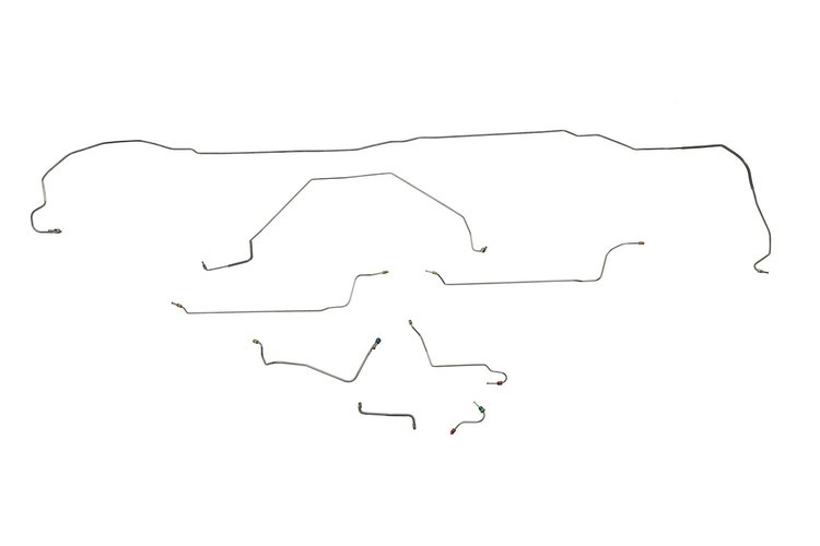 Chevrolet Malibu Brake Line Kits Power Disc - Small Block And 6 Cylinder -1967