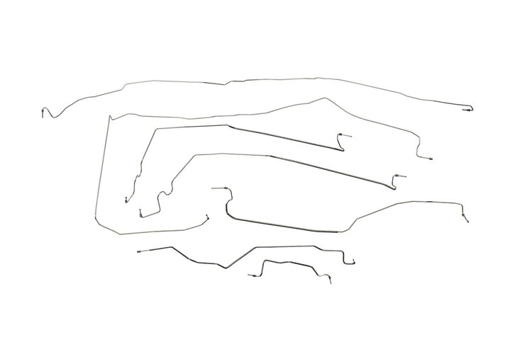 Chevy / GMC Pick Up Brake Line Kits W/ Stainless Braided Hoses 4WD Extended Cab Short Bed -1999 2000