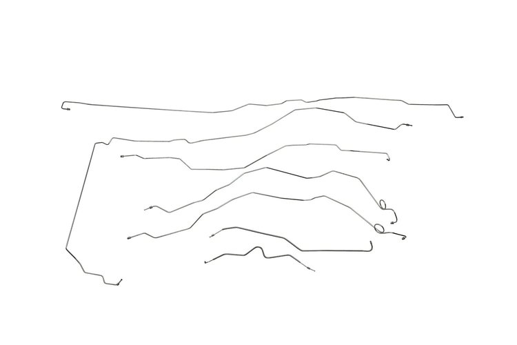 Chevy / GMC Pick Up Brake Line Kits W/ Stainless Braided Hoses 4WD Extended Cab Short Bed -2003 2004