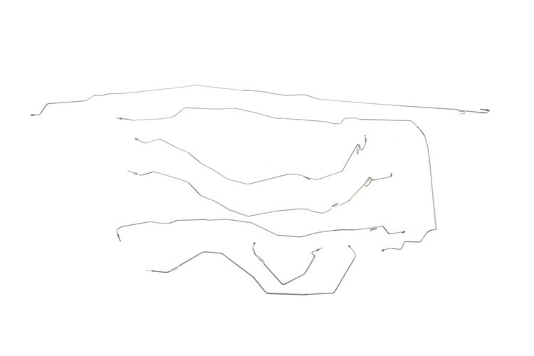 Chevy / GMC Pick Up Brake Line Kits 4WD Extended Cab Long Bed with Quadrasteer -2003 2004 2005