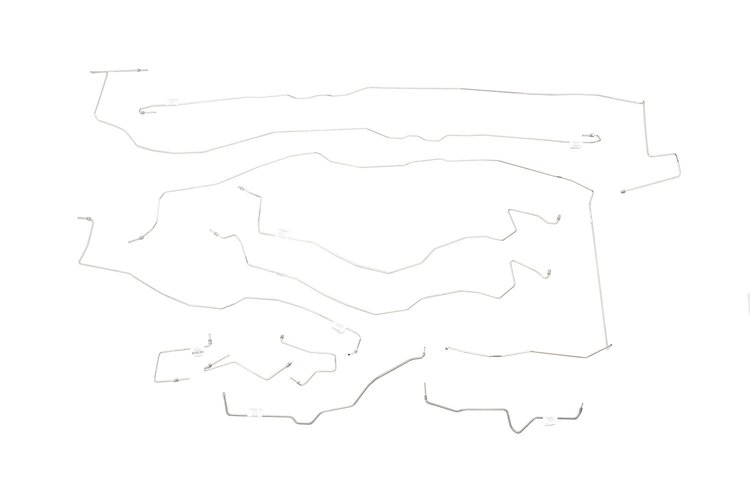 Cadillac Escalade Brake Line Kits W/ Rubber Hoses 4WD with AWD Active Brake System -2002 2003