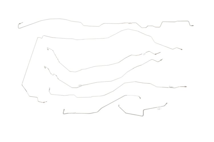 Chevy / GMC Pick Up Brake Line Kits W/ Stainless Braided Hoses 2WD Regular Cab Long Bed - Dual Rear
