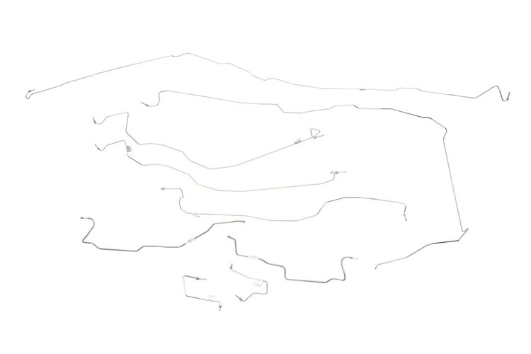 Chevy / GMC Pick Up Brake Line Kits W/ Stainless Braided Hoses 4WD Extended Cab Long Bed -2005