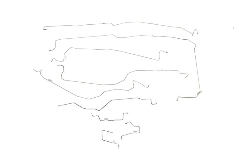 Chevy / GMC Pick Up Brake Line Kits W/ Stainless Braided Hoses 2WD Regular Cab Short Bed -2003 2004
