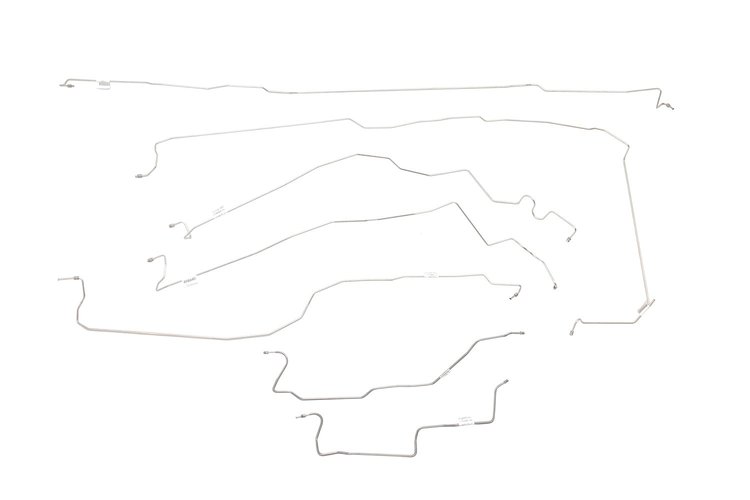 Chevy / GMC Pick Up Brake Line Kits W/ Stainless Braided Hoses 2WD Regular Cab Long Bed -2005 2006 2