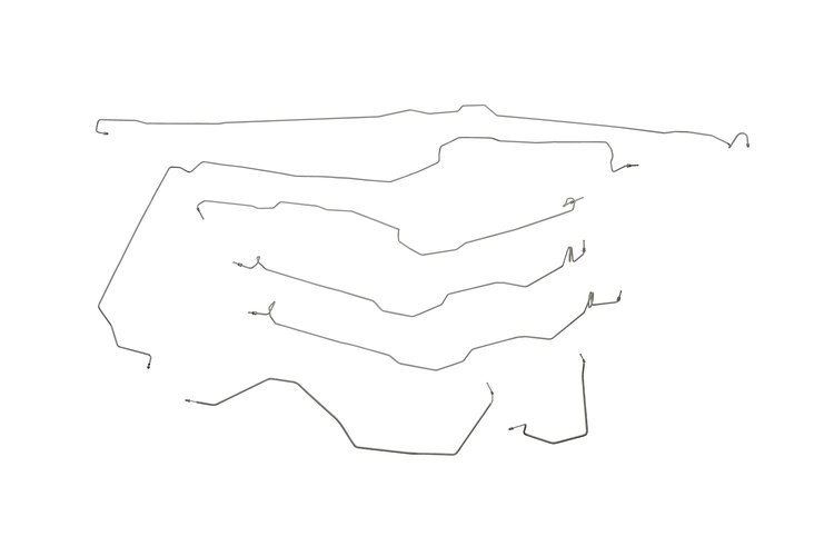 Chevy / GMC Pick Up Brake Line Kits W/ Stainless Braided Hoses Heavy Duty - Crew Cab Short Bed - Wit