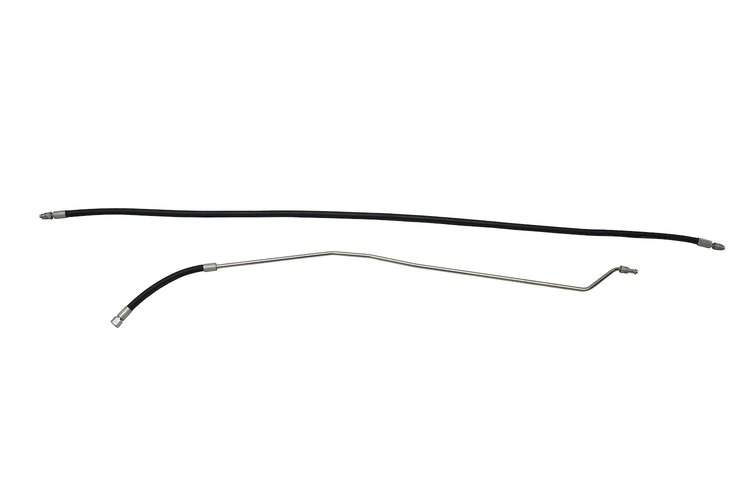 CTF1057-SC Fuel Feed Line Set for 1988-1989 Chevrolet/GMC K-Series 1/2 and 3/4 Ton Truck [Stainless Steel]