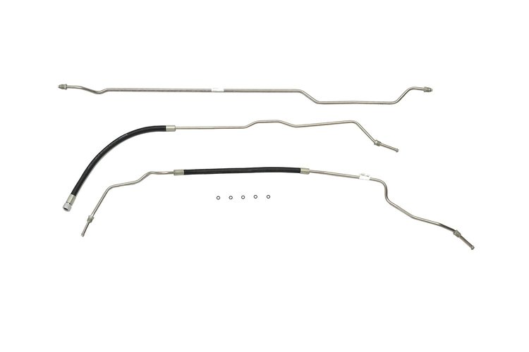 CTF1077-SC Fuel Feed Line Set for 1992-1994 Chevrolet Full Size Blazer, 1995 Tahoe, and 1992-1995 GMC Yukon [Stainless Steel]