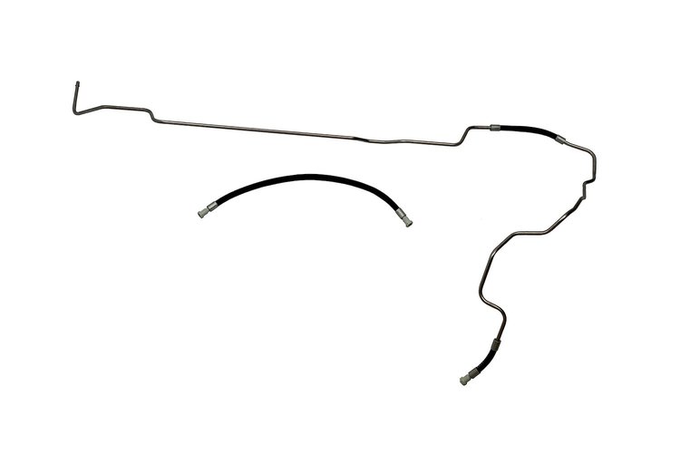CTF1161-SC Fuel Feed Line Set for 2001-Mid 04 Chevrolet/GMC 3/4 Ton Heavy Duty and 1 Ton Truck [Stainless Steel]