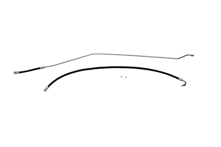 CTR1034-SC Fuel Return Line Set for 1988-1989 Chevrolet/GMC K-Series 1/2 Ton Truck [Stainless Steel]