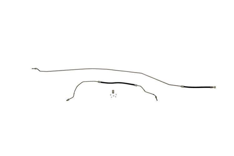 CTR1074-SC Fuel Return Line Set for 1996-1998 Chevrolet/GMC K-Series 1/2 and 3/4 Ton Truck [Stainless Steel]