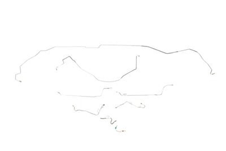 Oldsmobile GS Brake Line Kits Hardtop - Standard Drum - 6 Cylinder -1967