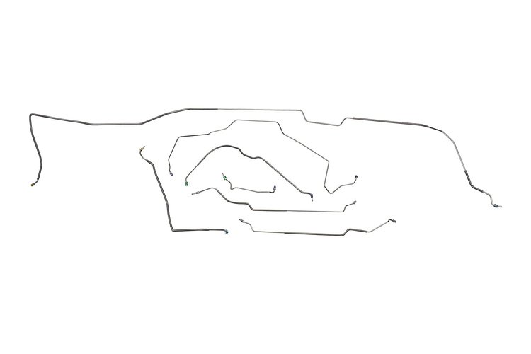 Pontiac GTO Brake Line Kits Hardtop - Power Drum -1971 1972
