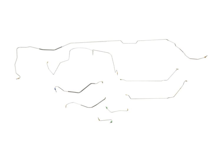 Buick GS Brake Line Kits Convertible - Standard Drum - V8 -1967