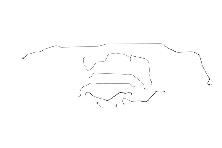 Oldsmobile 442 Brake Line Kits Convertible - Power Drum - V8 -1967