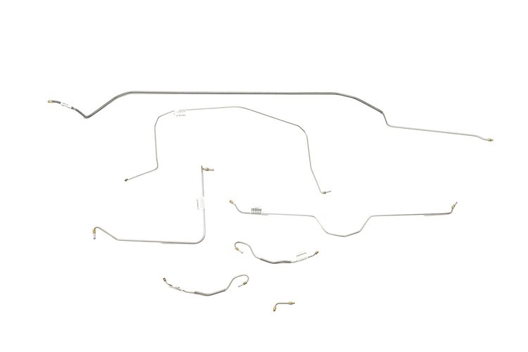 Chevrolet Corvette Brake Line Kits Standard Brake - Front to Rear 1/4 in- Single Master Cylinder -19