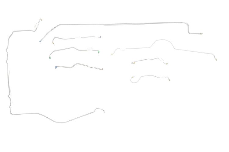 Complete Brake Line Kit for 1974-1982 Chevrolet Corvette  w/Power Disc Brakes [Stainless Steel]