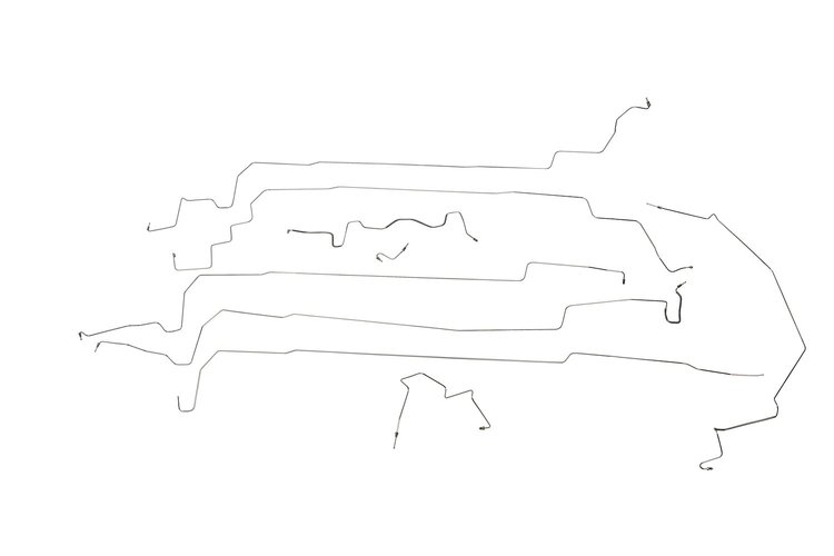 Chevrolet Corvette Brake Line Kits 9 Pc. -1986
