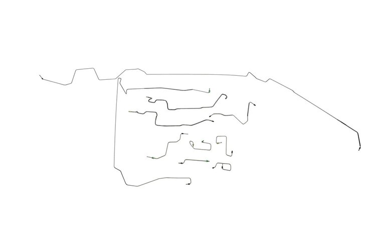 Dodge Dakota Brake Line Kits 4WD Extended Cab Short Bed Rear ABS -1998 1999