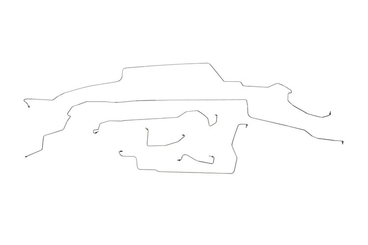 Ford Taurus SHO Brake Line Kits 4 Door 4 Wheel Disc 6 Pc. -1989