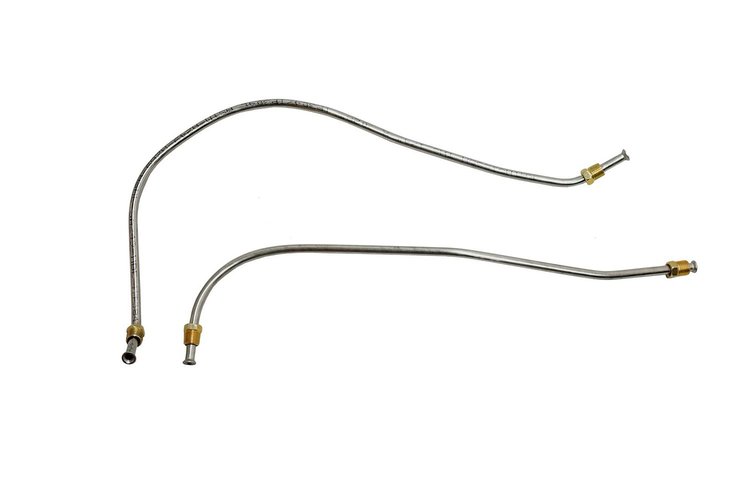 FDO1002-S Oil Line Set for 1949-1951 Ford 239 ci Flathead V8 [Stainless Steel]