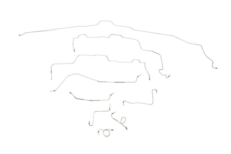 Ford Torino Brake Line Kits Standard Drum - 9 in Axle -1968 1969