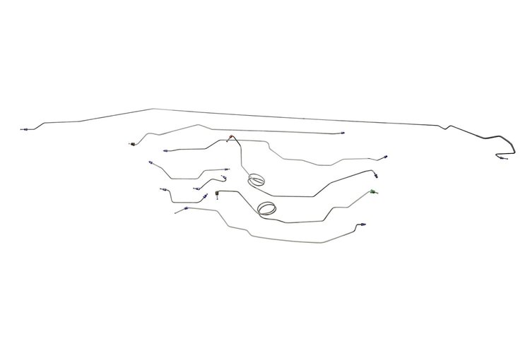 Ford F100 Brake Line Kits 4WD Long Bed - Power Disc -1976 1977 1978 1979