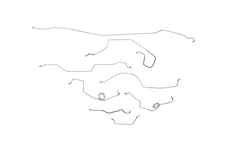 Ford F250 Brake Line Kits 4WD Long Bed - Supercab - Power Disc -1978 1979