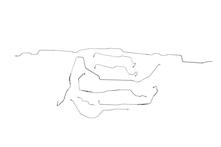 Ford F250 Brake Line Kits 4WD Super Duty Regular Cab Long Bed 4 Wheel ABS Non Dual Rear Wheels -1999