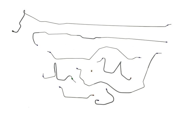 Ford F250 Brake Line Kits 4WD Standard Cab Long Bed W/O Load Leveler -1986