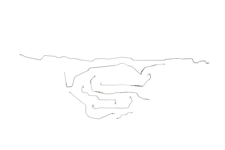 Ford F350 Brake Line Kits 4WD Super Duty Super Cab Long Bed 4 Wheel ABS Non Dual Rear Wheels -1999