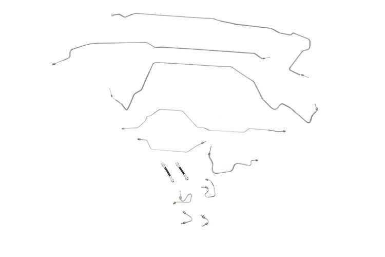 Ford F150 Brake Line Kits 4WD Regular Cab Short Bed 4 Wheel ABS 8.8 in Axle -1998
