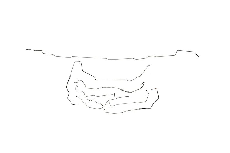 Ford F350 Brake Line Kits 4WD Super Cab Short Bed Super Duty Diesel Motor Non Dual Rear Wheels -2000
