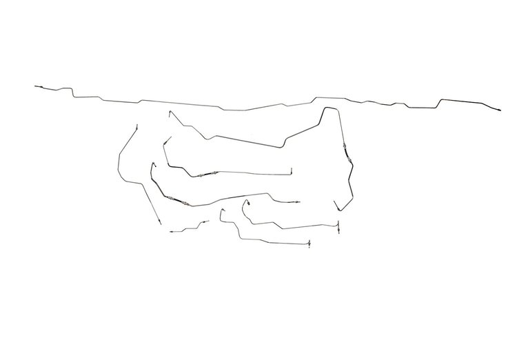 Ford F350 Brake Line Kits 4WD Super Cab Long Bed Super Duty Diesel Motor Non Dual Rear Wheels -2000