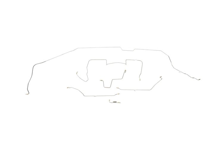 Pontiac LeMans Brake Line Kits Hardtop - Power Drum - V8 -1964 1965