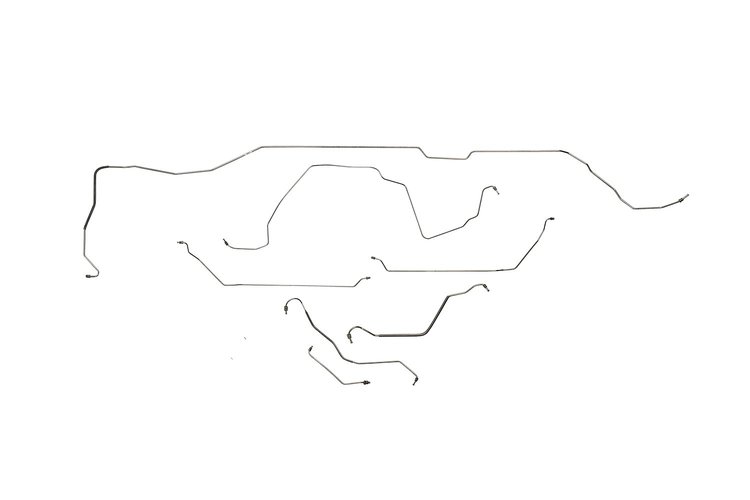 Pontiac LeMans Brake Line Kits Power Drum - Hardtop - V8 -1967