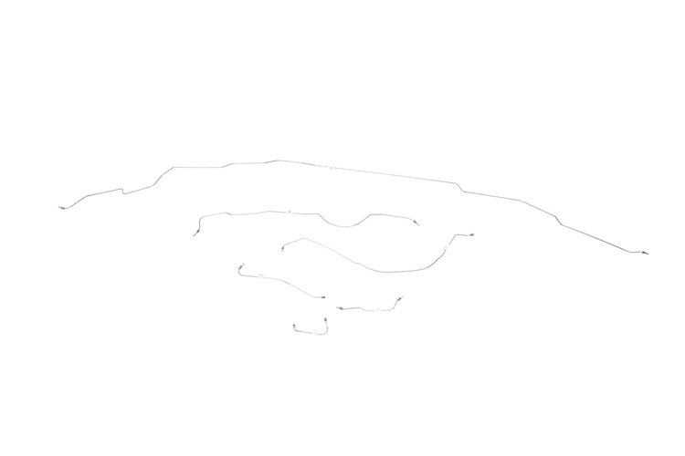 Ford Galaxie Brake Line Kits Power Drum - Non Big Block -1963 1964