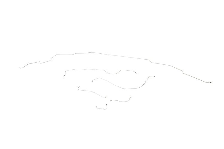 Ford Galaxie Brake Line Kits Power Drum - Non Big Block -1963 1964